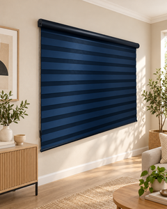 Distribuidores y revendedores de persianas motorizadas Zebra de la serie WINHOME Motorolize, personalizadas para habitaciones de hotel, OEM, ODM. - Product Image 1