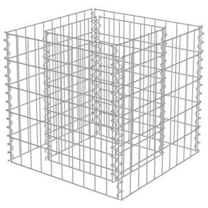 Jardinière surélevée Gabion standard en acier galvanisé argenté - Product Image 3