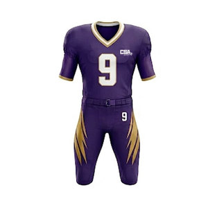 Ensemble de football américain au design élégant avec maillot, pantalon, casque et équipement assorti de haute qualité - Product Image 2