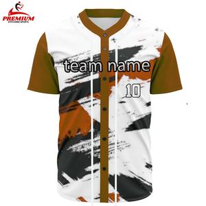 Camiseta de Béisbol de Manga Corta, Talla Grande, Personalizada OEM, Diseño Transpirable con Impresión Digital por Sublimación y Logotipo Personalizado - Product Image 3