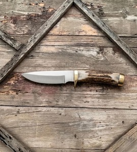 Couteau à Découper à Lame Pointue avec Manche en Bois de Cerf, Lame en Acier Inoxydable de 0,35 mm d'Épaisseur, Longueur Totale de 6 Pouces, Étui en Cuir - Product Image 4