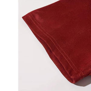 Camiseta de Manga Corta de Algodón Rojo de Alta Calidad al por Mayor para Hombre, Estilo Vintage, Informal, Lavado Ácido - Product Image 6