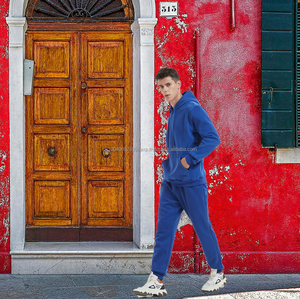 Conjunto de Sudadera con Capucha y Pantalones Deportivos de Algodón y Poliéster Baratos al por Mayor, Personalizables, Holgados, Unisex - Product Image 3