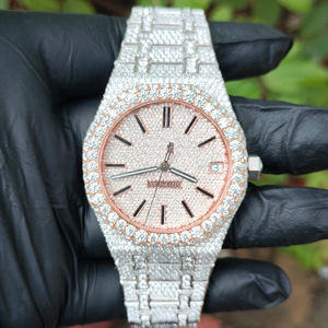 Reloj Automático Clásico con Incrustaciones de Diamantes Moissanite - Product Image 1