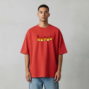 เสื้อเจอร์ซีย์ผ้าฝ้ายคุณภาพสูง 100% ปี 2026 ทรงหลวม 2 สี พิมพ์ลายดิจิตอลตามสั่ง ระบายอากาศได้ดี แห้งเร็ว พร้อมโลโก้สั่งทำ สไตล์ฮิปฮอป สำหรับผู้ชาย - Product Image 1