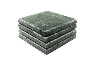 <b>Marble</b> Coaster <b>Set</b> of 4 Pieces With Cork Backing Absorbent Natural Stone Finish For Home Decor Villa Use <b>Coffee</b> <b>Table</b> - Product Image 3