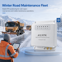 Récepteur GPS RTK GNSS A12 4G Haute Précision Multi-Fréquence Triple Constellation Terminal de Positionnement Double Antenne Tracker IP67