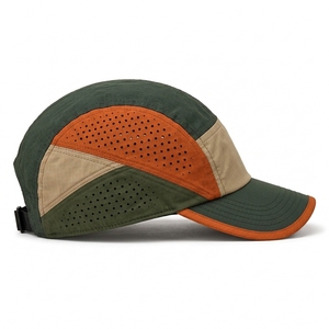Gorras deportivas modernas diseñadas para corredores con paneles de malla transpirable, ajuste flexible y marca personalizada - Product Image 2