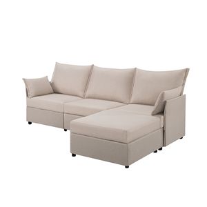 Canapé sectionnel 93.7 avec ottoman, meubles élégants pour salon - Product Image 3