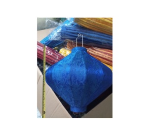 สไตล์วินเทจโรงงาน-ทําผ้าไหม Jacquard ผ้าโคมไฟกรอบไม้ไผ่งานปาร์ตี้งานแต่งงานตกแต่งบ้านการเฉลิมฉลองอื่นๆ - Product Image 6