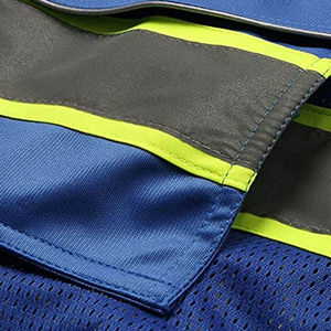 Unisex New Reflective <b>Safety</b> Workwear Vest with Multi-Pockets Zipper Closure Waterproof for <b>Outdoor</b> & Industrial Men's <b>Outdoor</b> - Product Image 6