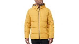 Veste d'hiver à capuche pour homme, doublée et matelassée, entièrement zippée, décontractée, pour l'extérieur - Product Image 4