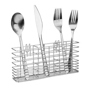 Cute Steel Cutlery Utensil Silverware Drying <b>Rack</b> Handle Chopsticks Basket Holder Hooks Flatware Storage Kitchen Dish Drainer - Product Image 6