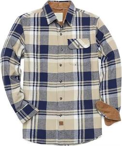 Tela de Franela Teñida con Hilo de Primera Calidad, Material de Algodón Ligero, Camisas de Franela Casuales para Hombre y Mujer - Product Image 1