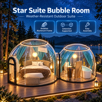 Dôme de Glamping Extérieur Résistant aux Intempéries avec Cadre en Aluminium pour Hôtel Balnéaire en Bord de Lac