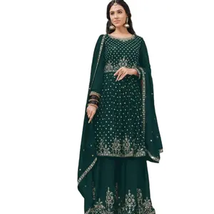 Wedding Special Punjabi And Islamic Style Heavy Salwar Suit Churidar Pyjama Women Indian Ethnic Ladies Clothing Wholesale