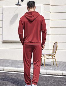 Men's Hoodie <b>Jogger</b> Set Custom Logo 2 Piece Tracksuit Jogging Wear Streetwear Casual Athletic Outfit Cotton Fleece 100% Cotton - Product Image 3