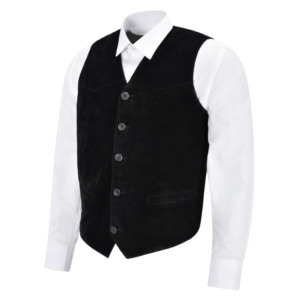 <span class=keywords><strong>Chaleco</strong></span> de Cuero de Ante Vacuno Personalizado para <span class=keywords><strong>Hombre</strong></span>, <span class=keywords><strong>Chaleco</strong></span> Formal Clásico con Cuello en V, <span class=keywords><strong>Chaleco</strong></span> de Cuero Genuino, Fabricante de Marca Privada - Product Image 2