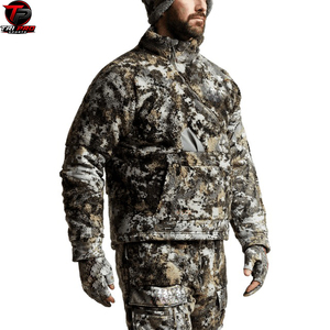 Veste de chasse softshell haut de gamme pour l'extérieur, entièrement zippée, haute performance, à capuche, résistante au vent, pour la chasse en hiver - Product Image 5