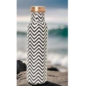Purest Copper Customized Ayurvedic <b>Water</b> <b>Bottle</b> Enamel Finishing Floral Style <b>Water</b> <b>Bottle</b> At Wholesale Price - Product Image 3