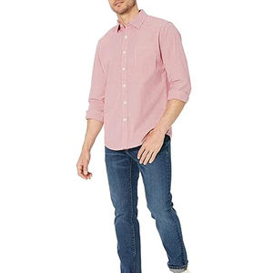 Chemise habillée pour homme en twill 100 % coton respirant à manches longues, qualité supérieure, fournisseur OEM en gros - Product Image 1