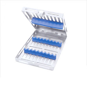 Plateau de service personnalisé en acier allemand pour instruments dentaires, cassette de stérilisation chirurgicale, plateau porte-instruments certifié CE par Grip Surgical - Product Image 6