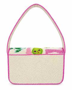 Sac à bandoulière en perles brodées motif piment, style bohème, avec fermeture à rabat, pour usage quotidien toutes saisons - Product Image 3
