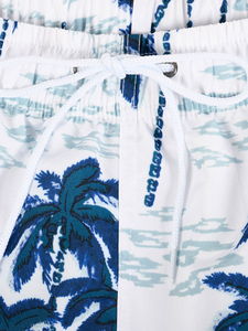 Multi pocketed solid patterned Summer Vacation Wear Solid Pattern Stylish Men's Beach Shorts Soft Polyester Blend Breathable - Product Image 4