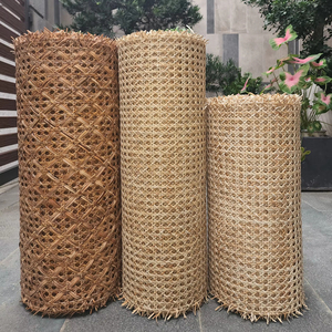 Malla de Ratán Natural con Patrón Tejido a Mano, Material Duradero, Apto para Fabricación de Muebles y Decoración de Interiores - Product Image 1