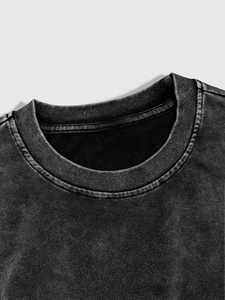 Camiseta Casual de Manga Corta para Hombre, Corte Regular, Diseño Personalizado, 100% Algodón, Tejido de Punto, Patrón Liso, Cuello Redondo/Cuello en V/Cuello Personalizado - Product Image 4