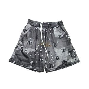 Pantalones Cortos Deportivos de Malla Transpirable de Secado Rápido con Estampado de Letras Azules, Pantalones Cortos de Baloncesto y Gimnasio Ligeros para Hombre - Product Image 3