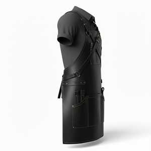 Tablier de Chef en Cuir Pleine Fleur de Luxe pour Cuisines Professionnelles - Protection Élégante et Robuste pour Hommes LPN-0312 - Product Image 4