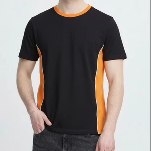 T-shirt à manches courtes en coton 100% pour homme SOSH 4, col rond, séchage rapide, tricot interlock - Product Image 1