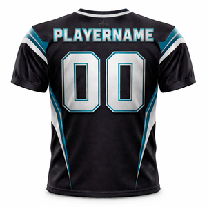 Ensemble de maillots de football personnalisés avec nom et numéro du joueur, en tissu 100% polyester respirant à séchage rapide, imprimé par transfert thermique, OEM - Product Image 2