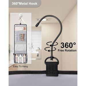 Borsa da Toilette Portatile con Gancio e Porta Pennelli per il Trucco, Ideale per Viaggi - Product Image 2