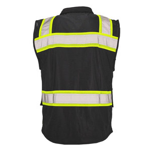 Construction Workwear High Visibility Waterproof Safety Reflective Tape Hi Vis Safety Mesh Vest Jackets - Product Image 5