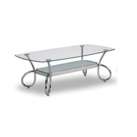Table basse d'appoint au design unique, moderne et durable, avec plateau en verre, pièce de mobilier artistique, parfaite pour les décors d'intérieur contemporains