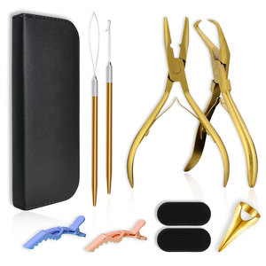 Kit Profesional de Herramientas para Extensiones de Cabello con Agarre Fuerte, Calidad Premium de Salón, Kit de Instalación y Remoción de Extensiones de Cabello, Duradero - Product Image 1