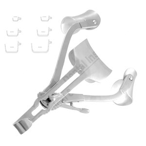 RICARD Instrument droit en acier inoxydable à ouverture de 40x80mm pour écarteur abdominal Instrument de base chirurgicale - Product Image 1