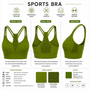 Último Modelo 2026, Sujetador Deportivo Personalizado para Mujer, Ropa Deportiva, Secado Rápido, Top de Gimnasio, Proveedor Mayorista - Product Image 5