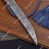 Couteau de Chef Professionnel à Fileter en Acier Damas 7 Pouces, Manche en Résine Full Tang Fait Main, Ergonomique, Ajustable, Très Tranchant et Durable