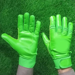 Gants de frappe de baseball personnalisés en cuir d'agneau de qualité supérieure, antidérapants, pour entraînement et matchs de softball pour jeunes. - Product Image 5