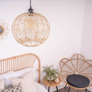 Wholesale Wide Conical Rattan Lampshade Straight Weave Pendant <b>Light</b> Shade Creative Large Hanging Ceiling Lamp <b>Fixture</b> - Product Image 3