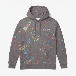Men's Full Print Sublimation <b>Hoodie</b> Breathable Polyester Cotton Sweatshirt Sportswear with Pockets for Gym <b>Running</b> Training - Product Image 3