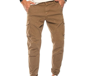 Pantalon cargo en toile pour homme, léger, taille haute, personnalisable, de haute qualité, avec cordon de serrage, coupe-vent et respirant - Product Image 1