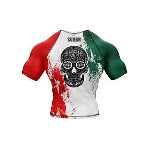 Breathable Quick Dry Rashguard MMA Full <b>Sleeve</b> Heat-Transfer Printed Custom No Gi BJJ Compression Set 100% - Product Image 6