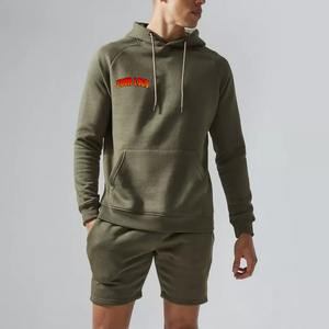 Conjunto de Pantalones Cortos para Hombre Talla Grande, Estilo Deportivo, Corte Regular, Ropa Deportiva de Algodón, Traje Deportivo a Juego - Product Image 1