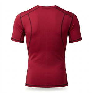T-shirt de compression imprimé sur mesure pour homme, séchage rapide, sport, gym, musculation, entraînement - Product Image 2