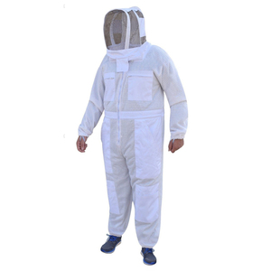Professional 3-Layer Ventilated Full Body Beekeeping <b>Suit</b> Fencing Veil Hood Anti-<b>Bee</b> Protective Coverall Wholesale OEM - Product Image 2