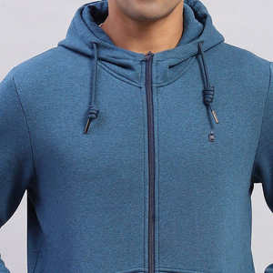 Sweat à capuche zippé pour homme, style streetwear de haute qualité, en coton mélangé, matière confortable, manches longues, pull-over pour homme. - Product Image 3